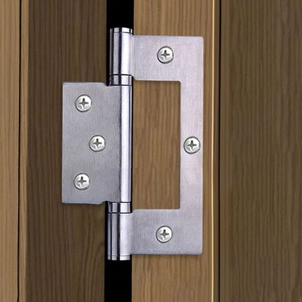 2PCS Stainless Steel Square Hinges Interlocking Design for Door Folding Cabinet