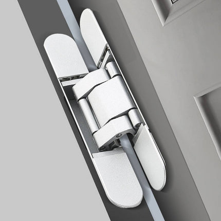 2Pcs Concealed 3D Silent Door Hinge Cross Hinge For Cabinet Wood Door Furniture