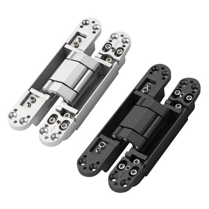 2Pcs Concealed 3D Silent Door Hinge Cross Hinge For Cabinet Wood Door Furniture