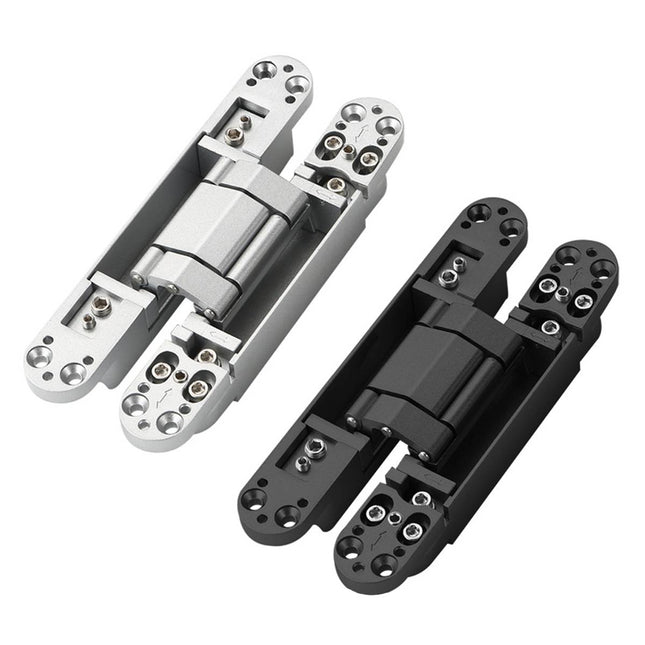 2Pcs Concealed 3D Silent Door Hinge Cross Hinge For Cabinet Wood Door Furniture