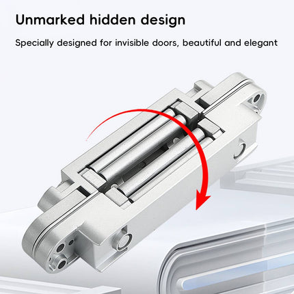 2Pcs Concealed 3D Silent Door Hinge Cross Hinge For Cabinet Wood Door Furniture