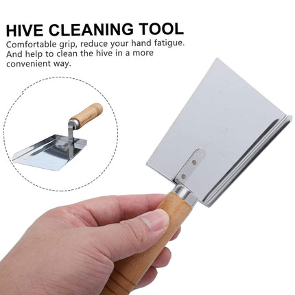 Beehive Debris Cleaner Pollen Shovel Multi Functional Beekeeping Tool Handle