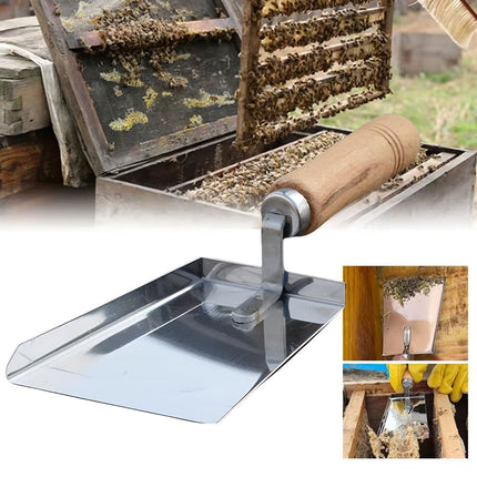 Beehive Debris Cleaner Pollen Shovel Multi Functional Beekeeping Tool Handle