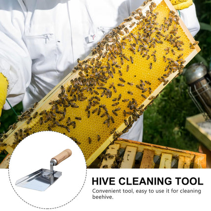 Beehive Debris Cleaner Pollen Shovel Multi Functional Beekeeping Tool Handle