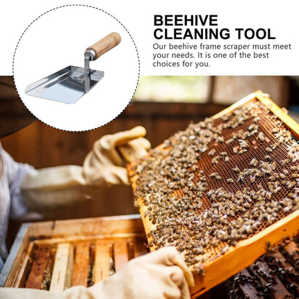 Beehive Debris Cleaner Pollen Shovel Multi Functional Beekeeping Tool Handle