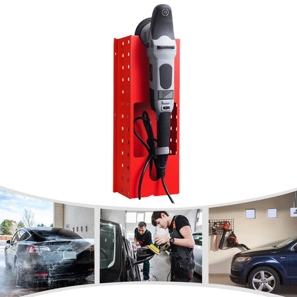 Multi-Functional Wall-Mounted Polisher Storage Rack Space-Saving Easy to Install