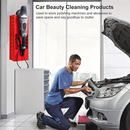 Multi-Functional Wall-Mounted Polisher Storage Rack Space-Saving Easy to Install