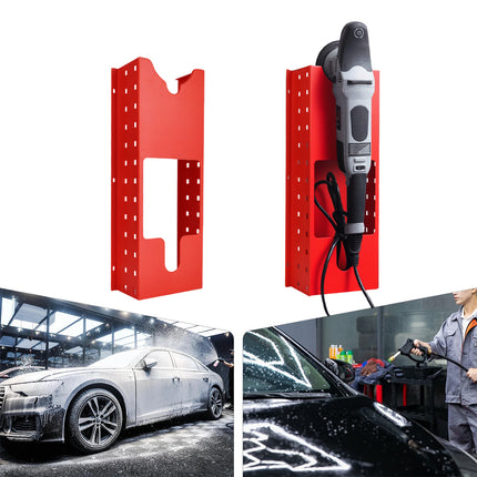 Multi-Functional Wall-Mounted Polisher Storage Rack Space-Saving Easy to Install