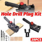 Woodworking Drilling Positioning Fixture 39PCS DIY Tool Set for Woodworking