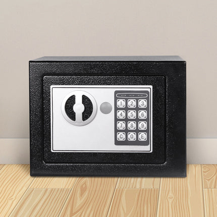 Digital Home Safe Box Keypad Lock Compact Security Cash Jewellery Storage