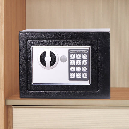 Digital Home Safe Box Keypad Lock Compact Security Cash Jewellery Storage