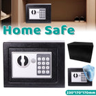 Digital Home Safe Box Keypad Lock Compact Security Cash Jewellery Storage