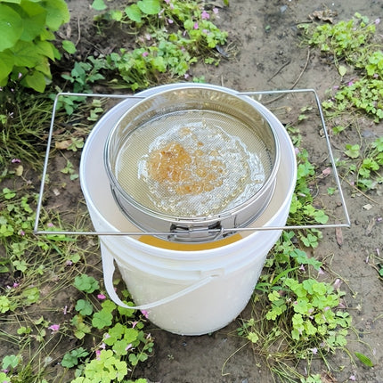 Honey Filter Double Sieve Screen Stainless Steel Strainer Beekeeping Equipment