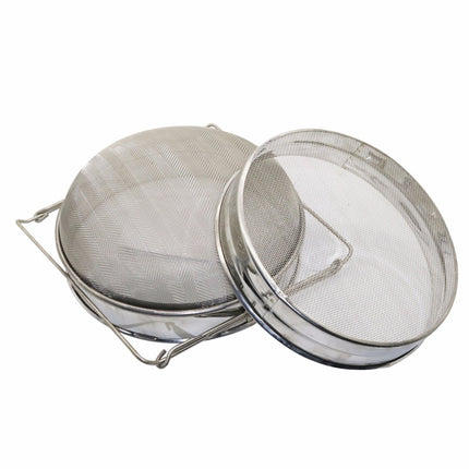 Honey Filter Double Sieve Screen Stainless Steel Strainer Beekeeping Equipment