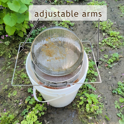Honey Filter Double Sieve Screen Stainless Steel Strainer Beekeeping Equipment