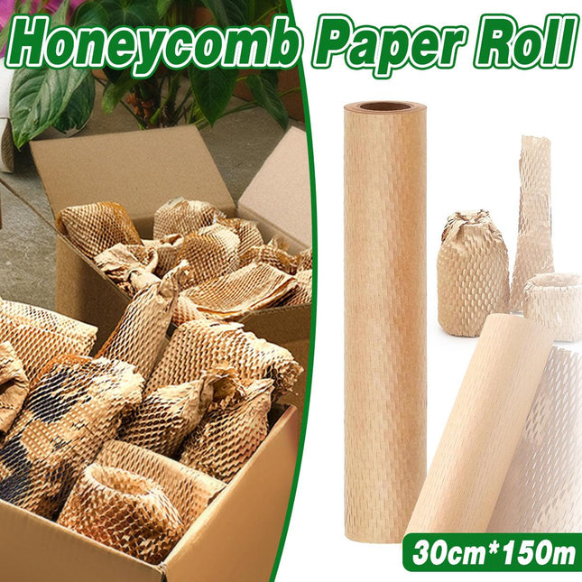 Honeycomb Kraft Paper Roll Shockproof Cushioning Wrapping Paper for Packaging