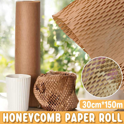 Honeycomb Kraft Paper Roll Shockproof Cushioning Wrapping Paper for Packaging