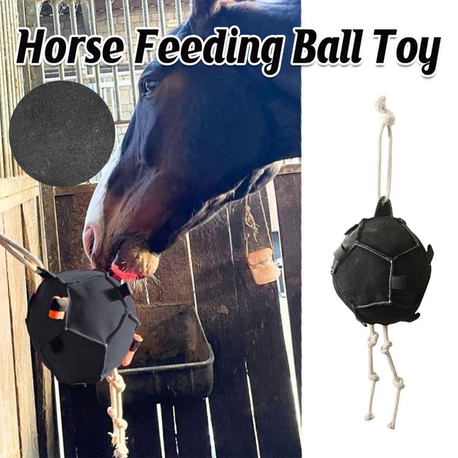 Horse Treat Feeder Hanging Carrot Puzzle Ball Stable Enrichment Toy