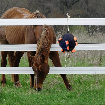 Interactive Horse Carrot Treat Feeder Toy Hanging Puzzle Ball for Stables