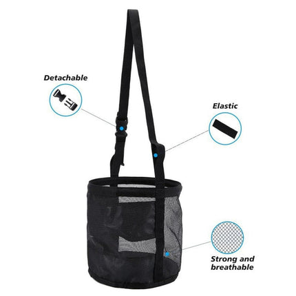 Horse Hay Feeding Bags Neck Mouth Feeding Bags for Horses Slow Feed Hay Storage