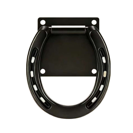 Horseshoe Style Iron Horse Tie Ring Wall Mount