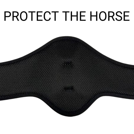 Horse Neck Protector Band Adjustable Cover Black Breathable Equine Fly Shield