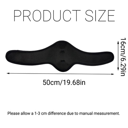 Horse Neck Protector Band Adjustable Cover Black Breathable Equine Fly Shield