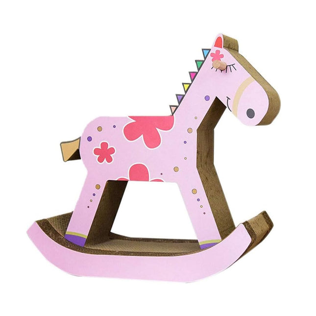Creative Horse Shaped Cat Scratch Board Nesting Cave Cat Tree Bed Furniture Toy