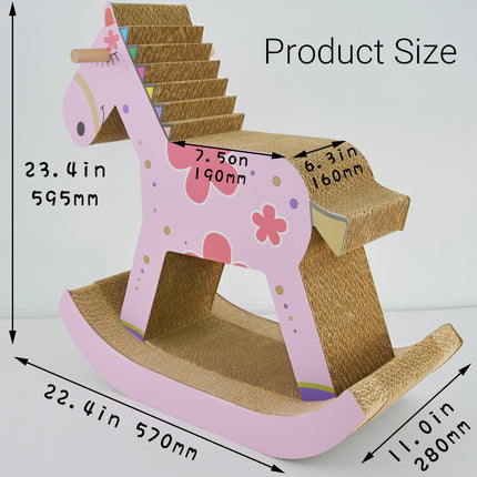 Creative Horse Shaped Cat Scratch Board Nesting Cave Cat Tree Bed Furniture Toy