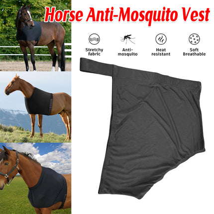 Horse Fly Repellent Vest Back Heart Shape Mesh Cover Breathable Anti Mosquito