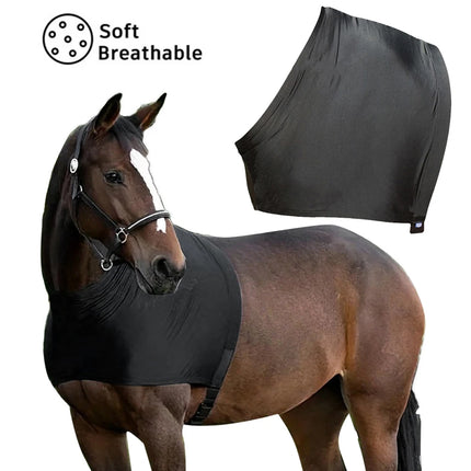 Horse Fly Repellent Vest Back Heart Shape Mesh Cover Breathable Anti Mosquito