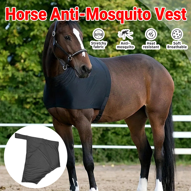 Horse Fly Repellent Vest Back Heart Shape Mesh Cover Breathable Anti Mosquito