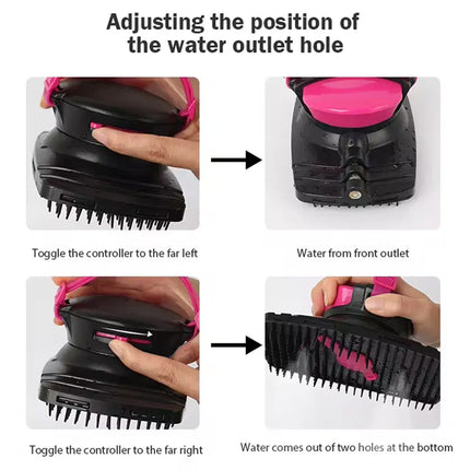 Horse Bath Brush Grooming Massage Comb Soft Bristle Cleaning Tool For Equine Use
