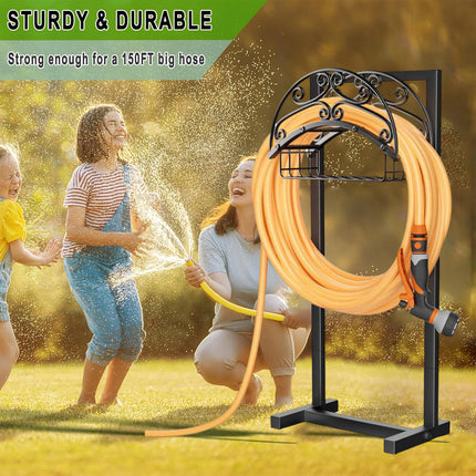 Garden Pipe Rack Support Outdoor Pipe Rack for Garden Yard  Water Hose Storage