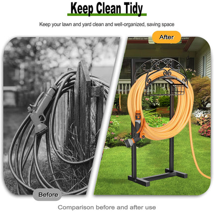 Garden Pipe Rack Support Outdoor Pipe Rack for Garden Yard  Water Hose Storage