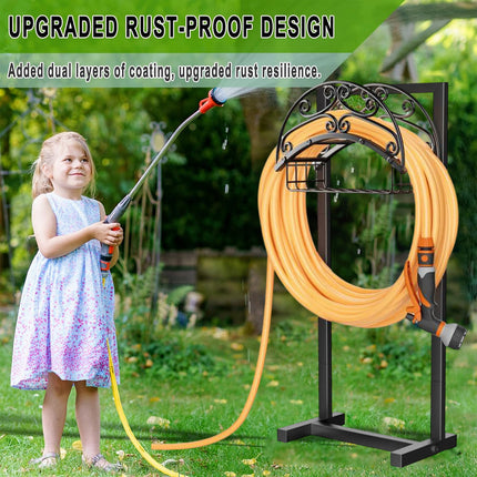 Garden Pipe Rack Support Outdoor Pipe Rack for Garden Yard  Water Hose Storage