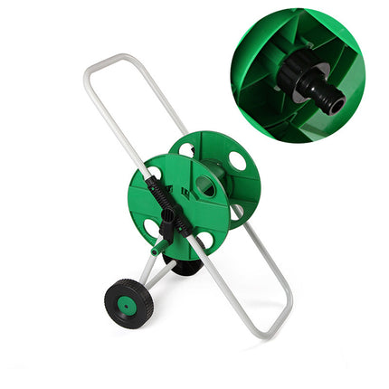 50m Garden Hose Reel Cart Water Pipe Storage Frame Wheeled Hose Holder Outdoor