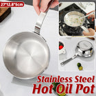 304 Stainless Steel Oil Splatter Proof Home Small Frying Pan for Kitchen Cooking