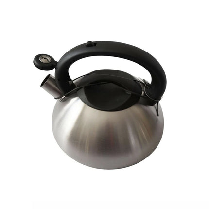 Stainless Steel Whistling Kettle 3L Matte Silver Stove Top Induction Gas Teapot