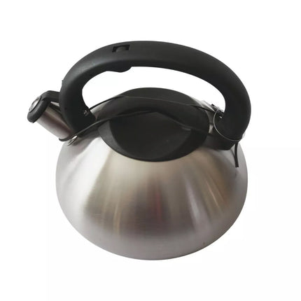 Stainless Steel Whistling Kettle 3L Matte Silver Stove Top Induction Gas Teapot