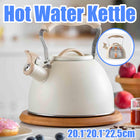 Off White Kettle Whistling Kettle Stainless Steel Stovetop Kitchen Cookware
