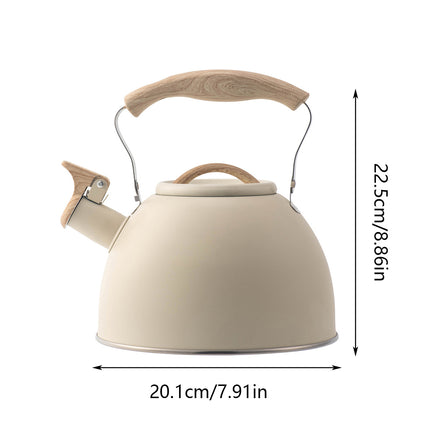 Off White Kettle Whistling Kettle Stainless Steel Stovetop Kitchen Cookware