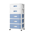 5-Tier Plastic Storage Drawers Organizer Kids Bedroom Wardrobe Cabinet Chest