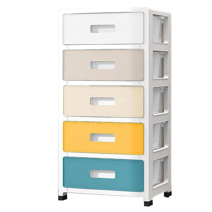 5-Tier Plastic Storage Drawers Organizer Kids Bedroom Wardrobe Cabinet Chest