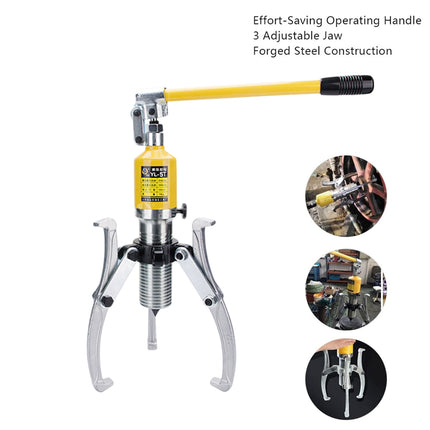 5T Hydraulic Gear Puller Set 3 Jaw Durable for Automotive Machinery Repair Use