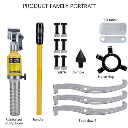 5T Hydraulic Gear Puller Set 3 Jaw Durable for Automotive Machinery Repair Use