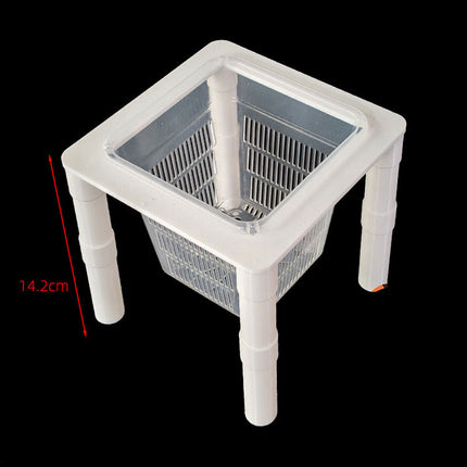 Aquarium Hydroponic Plant Basket Fish Tank Planter Holder Adjustable Legs