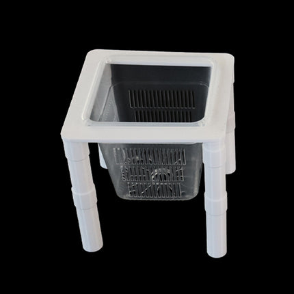 Aquarium Hydroponic Plant Basket Fish Tank Planter Holder Adjustable Legs