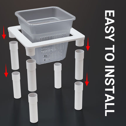 Aquarium Hydroponic Plant Basket Fish Tank Planter Holder Adjustable Legs