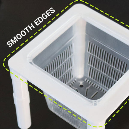 Aquarium Hydroponic Plant Basket Fish Tank Planter Holder Adjustable Legs